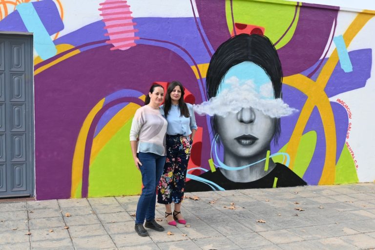 Valdepeñas celebra con un reivindicativo mural el Día Mundial de la Salud Mental