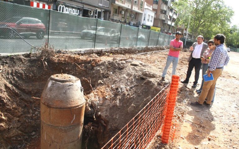 Puertollano: Fase de demoliciones en el subsuelo del Paseo del Bosque