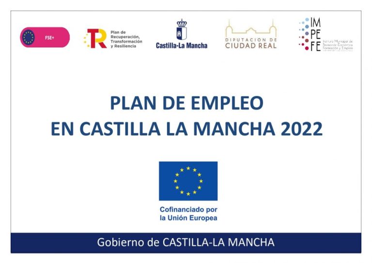 Ciudad Real: El plazo para la presentación de solicitudes al Plan de Empleo se abrirá el 23 de noviembre