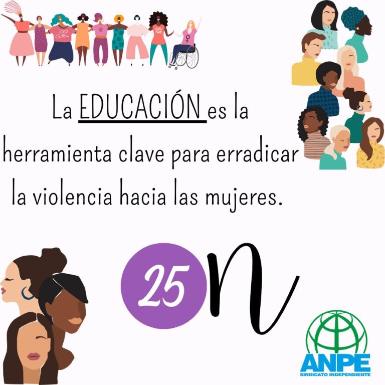 ANPE, ante el Día Internacional de la eliminación de la violencia contra la mujer