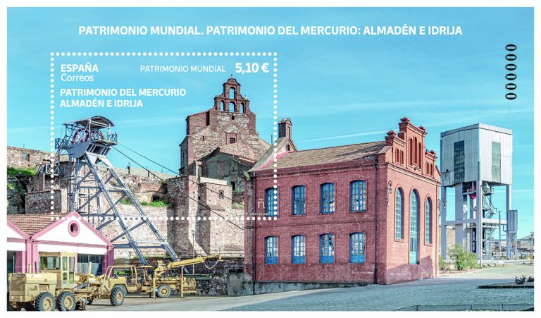 Correos presenta un sello de la serie ‘Patrimonio Mundial’ dedicado a ‘Patrimonio del Mercurio Almadén e Idrija’