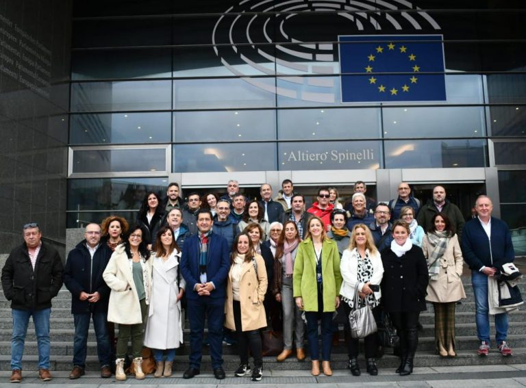 Alcaldes y portavoces socialistas de pueblos pequeños de Ciudad Real reivindican en Bruselas políticas para abordar el reto demográfico