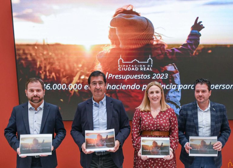 Diputación de Ciudad Real presenta un presupuesto de 146 millones, el mayor de su historia, para «atender a las personas y frenar la despoblación»