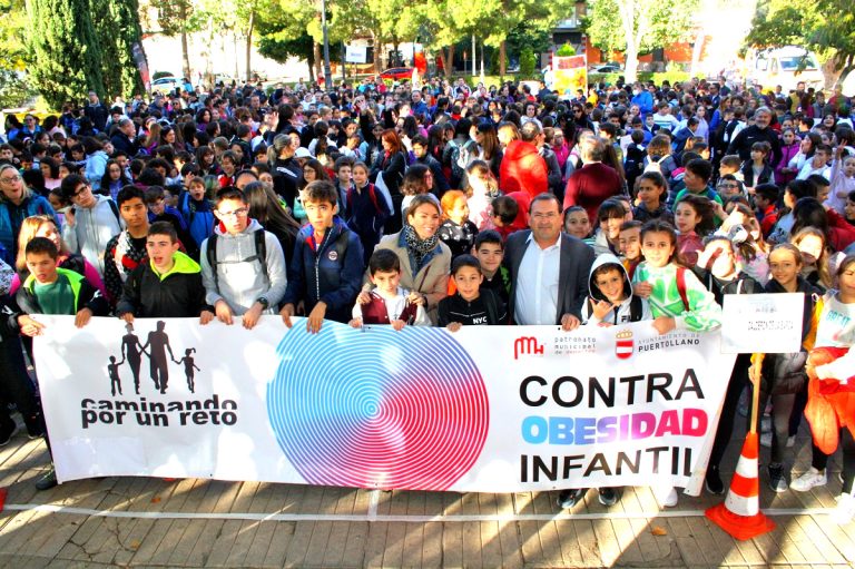 Puertollano: Un millar de escolares promueven andar por su ciudad como medicina frente a la obesidad infantil
