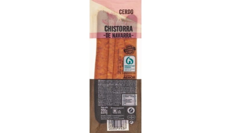 Consumo informa de la retirada de dos lotes de Chistorra de Navarra por presencia de ‘Salmonella’