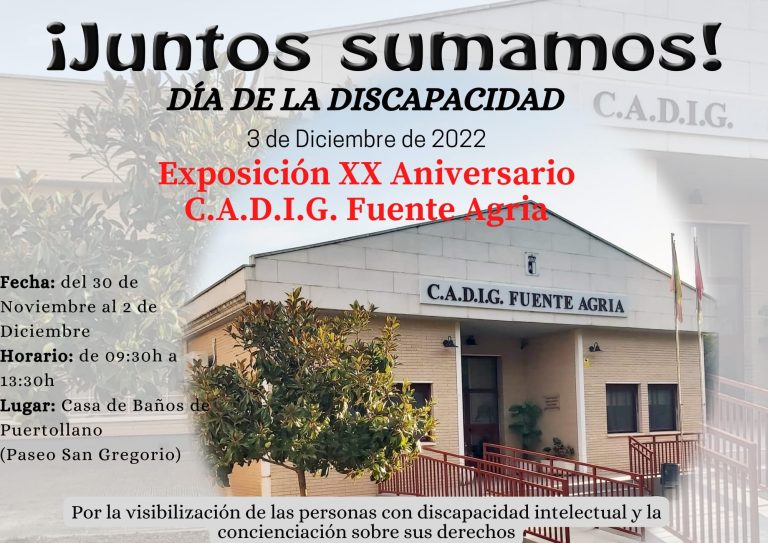Puertollano: Exposición de Fuente Agria en la Casa de Baños por el Día de la Discapacidad