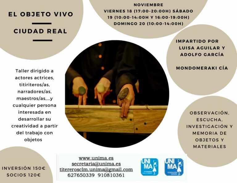 Taller de teatro de objetos en Ciudad Real