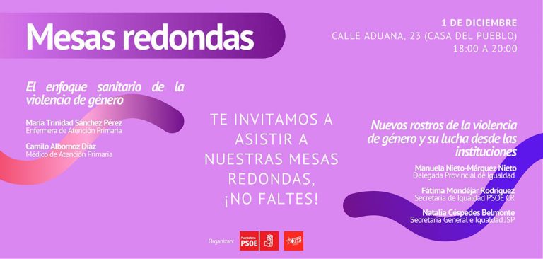 EL PSOE y las JJSS organizan unas Jornadas-Café contra la violencia de género