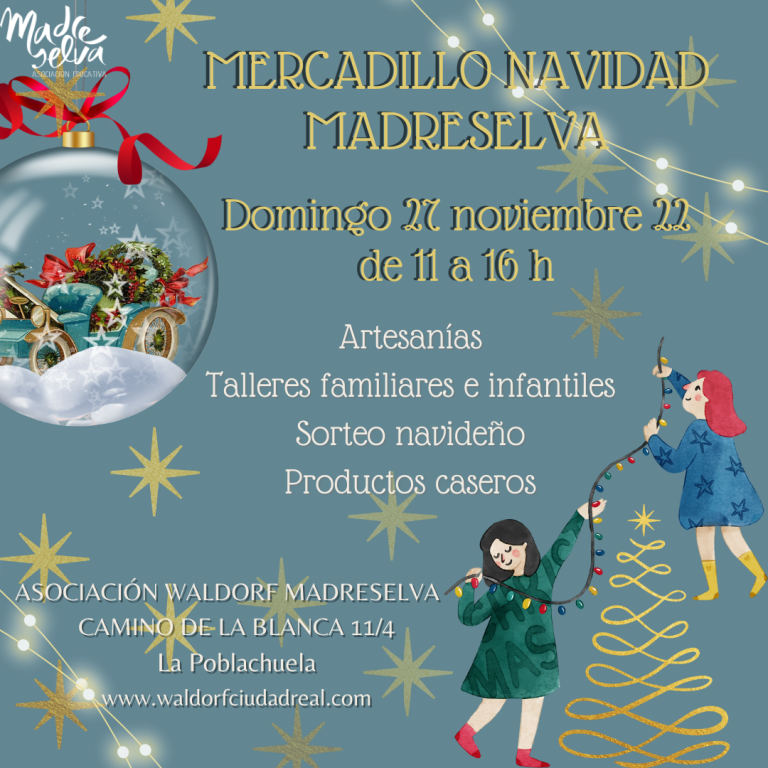 Ciudad Real: Madreselva organiza su Mercadillo de Navidad este domingo