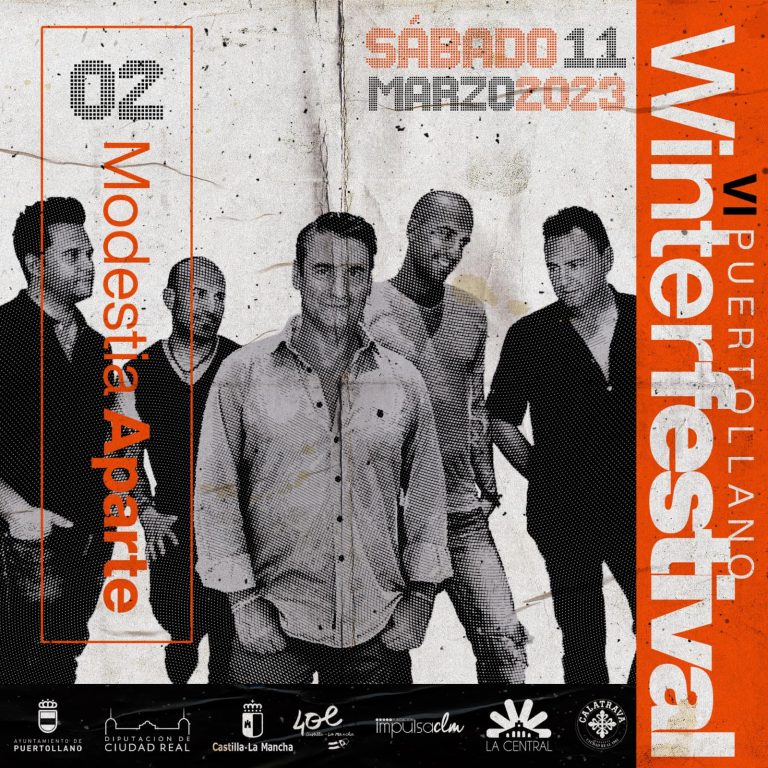 «Modestia Aparte», segunda confirmación para el cartel del  Puertollano Winter Festival