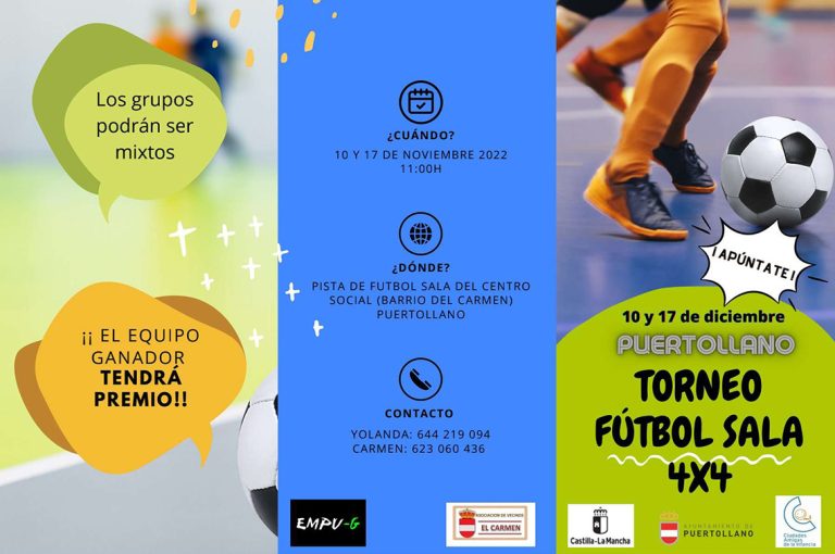 Puertollano: Torneo de Fútbol Sala 4×4 en el barrio del Carmen organizado por el programa EMPU-G