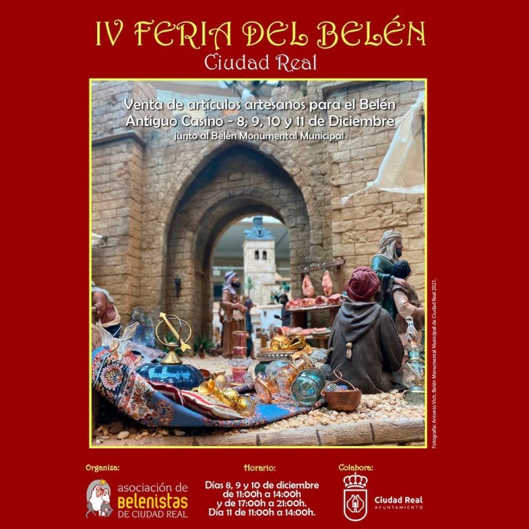 La IV Feria del Belén en Ciudad Real estará instalada desde el 8 hasta el 11 de diciembre en el Antiguo Casino