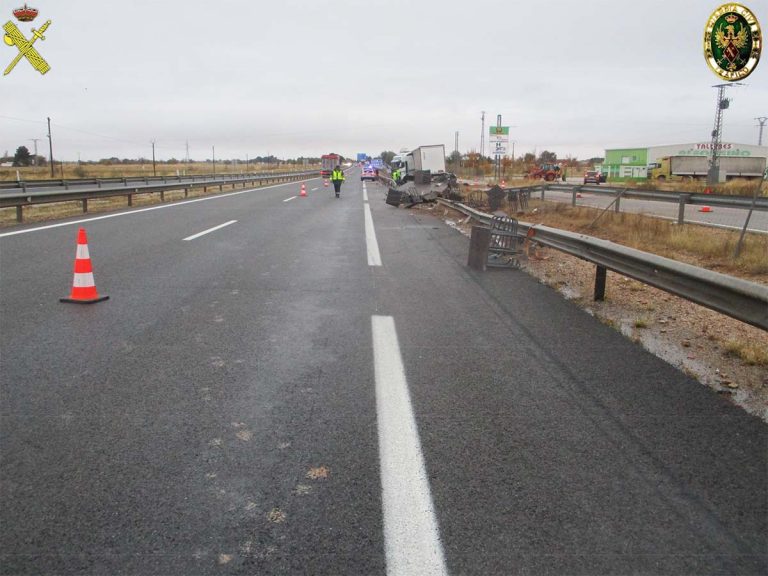 La Guardia Civil de Ciudad Real investiga a un camionero que arrolló a otro en la A-4