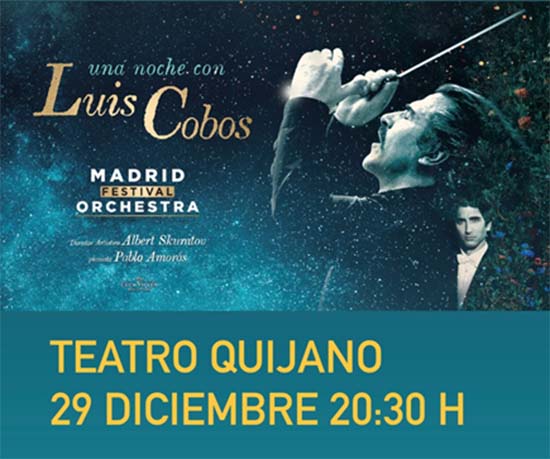 El concierto «Una Noche con Luis Cobos» llegará el 29 de diciembre al Quijano de Ciudad Real