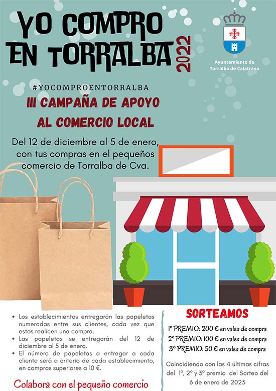 Comienza en Torralba de Calatrava una nueva campaña de apoyo al pequeño comercio