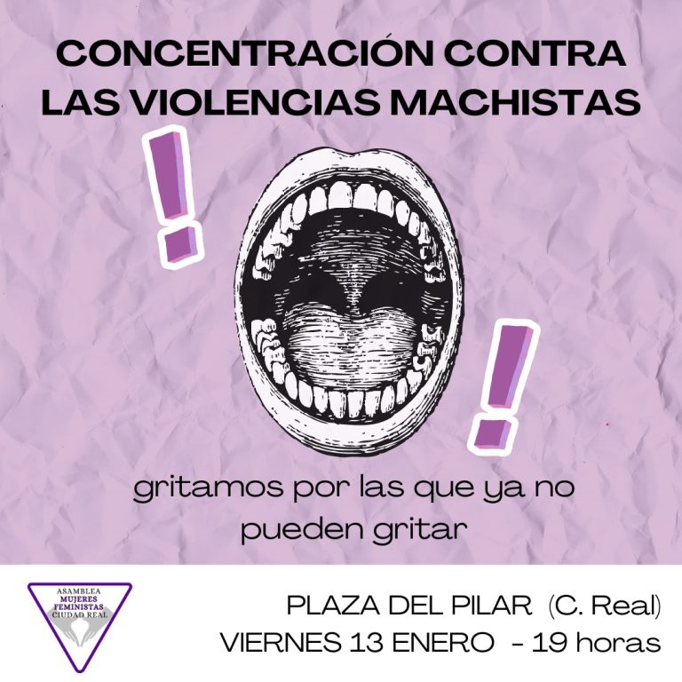 Concentración contra las violencias machistas en Ciudad Real