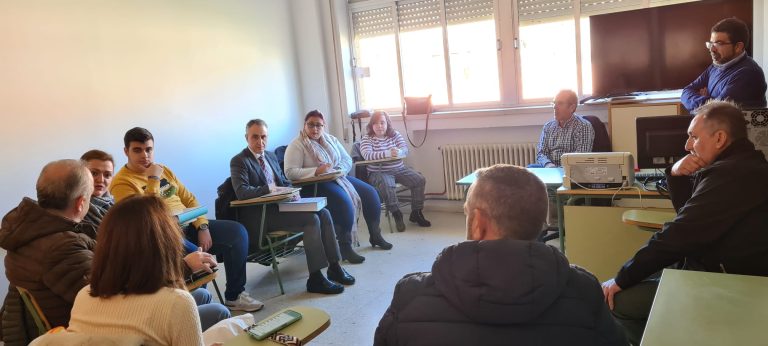 Miguel Ángel Ruiz se reúne con el Club Cicloturista «Caminos y Cañadas» de Puertollano