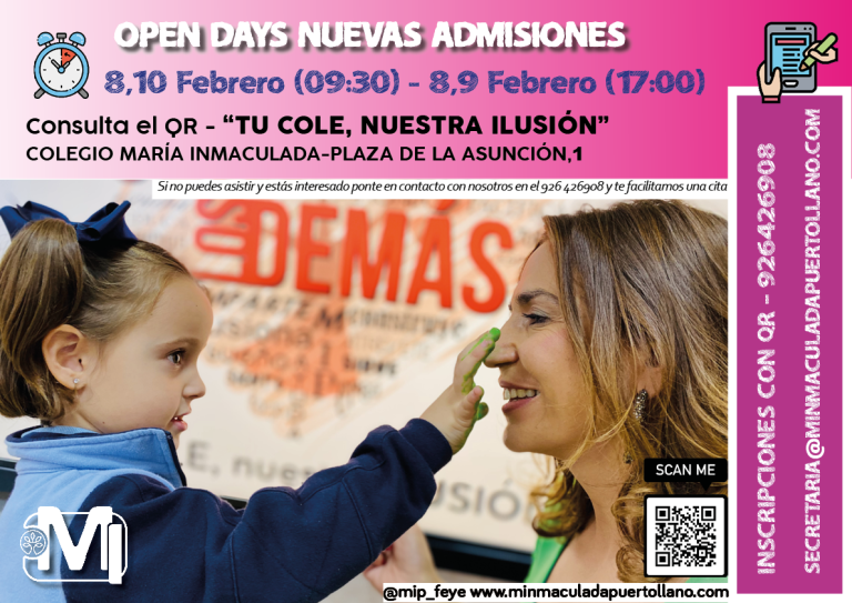 El colegio María Inmaculada de Puertollano celebra unas jornadas de puertas abiertas para las etapas de infantil y primaria