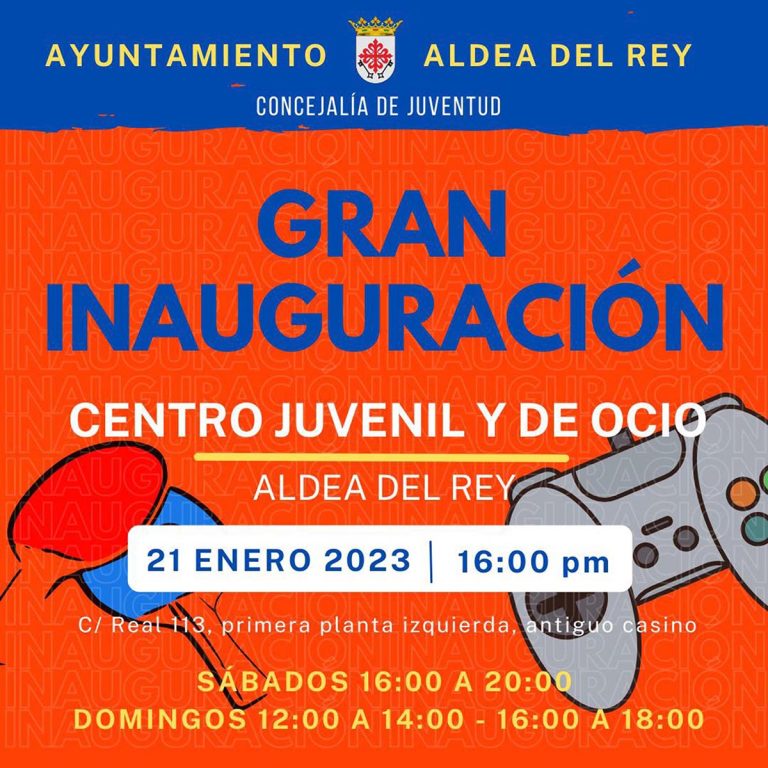 Inaugurado el Centro Juvenil y de Ocio de Aldea del Rey