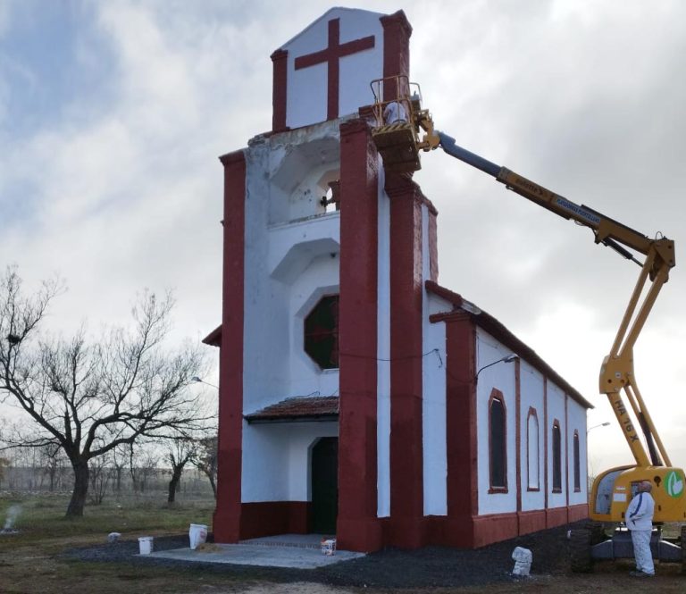 Comienza la restauración de la bella iglesia de Asdrúbal, símbolo del pasado minero de Puertollano