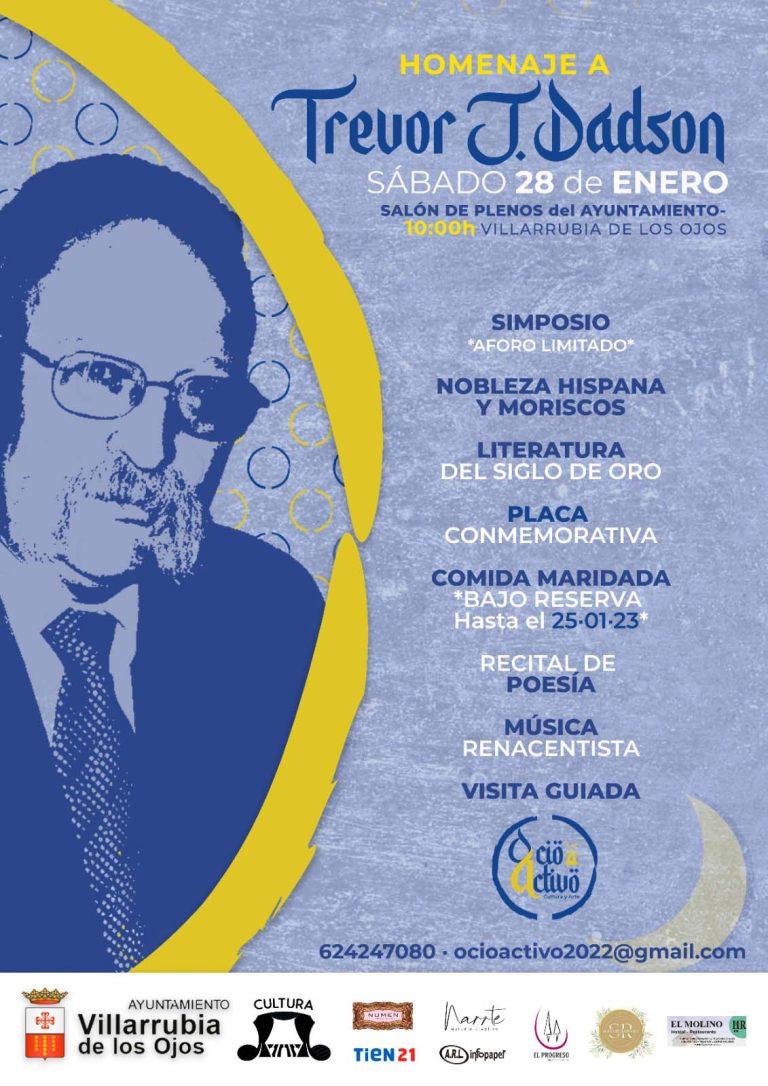 Homenaje póstumo a Trevor J. Dadson en Villarrubia de los Ojos