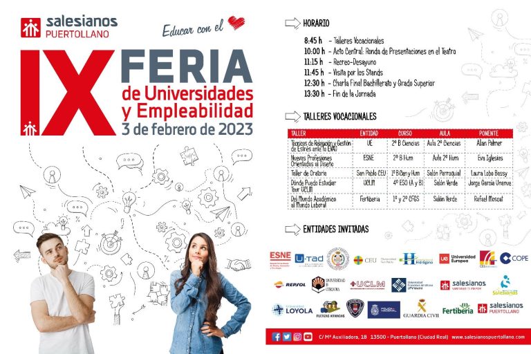 Salesianos Puertollano organiza su IX Feria de Universidades y Profesiones
