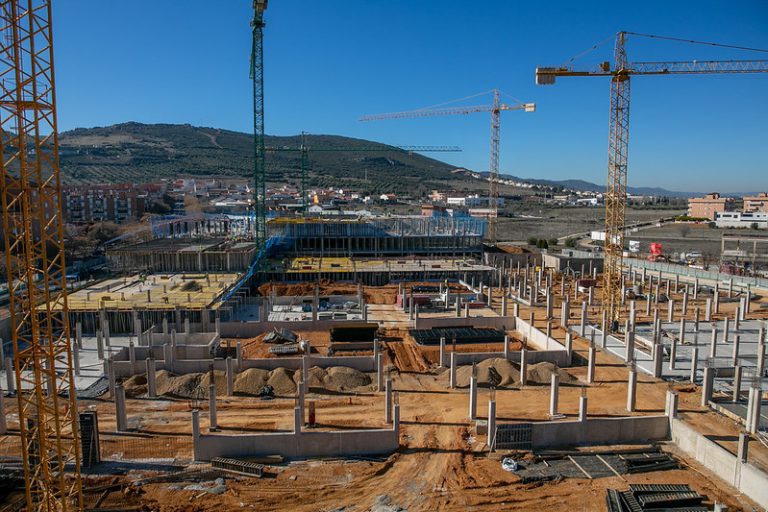 Las obras del nuevo hospital de Puertollano avanzan a un buen ritmo