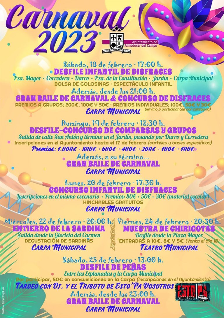 La participación este domingo en el Desfile de Carnaval almodovareño romperá todos los récords