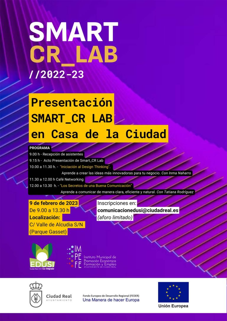 Ciudad Real: La aceleradora de ideas empresariales Smart CR–LAB acogerá diez proyectos