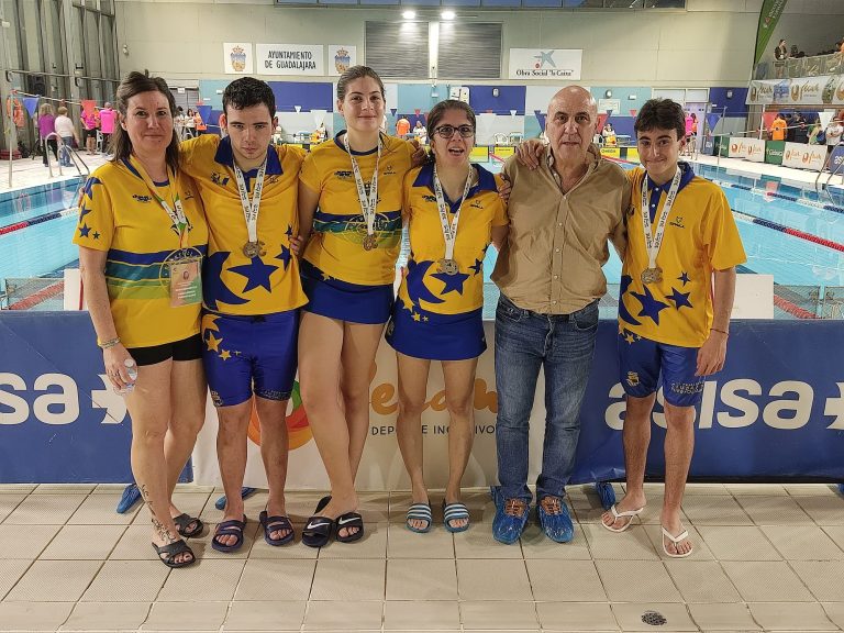 Gran actuación del Club Paralímpico Puertollano en el Campeonato Regional de Natación FECAM