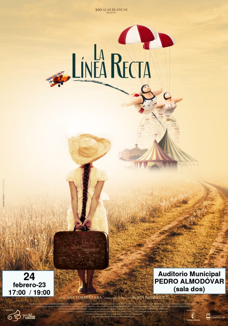 Puertollano: Doble función de estreno del espectáculo infantil «La línea recta» de 300 Alas Blancas