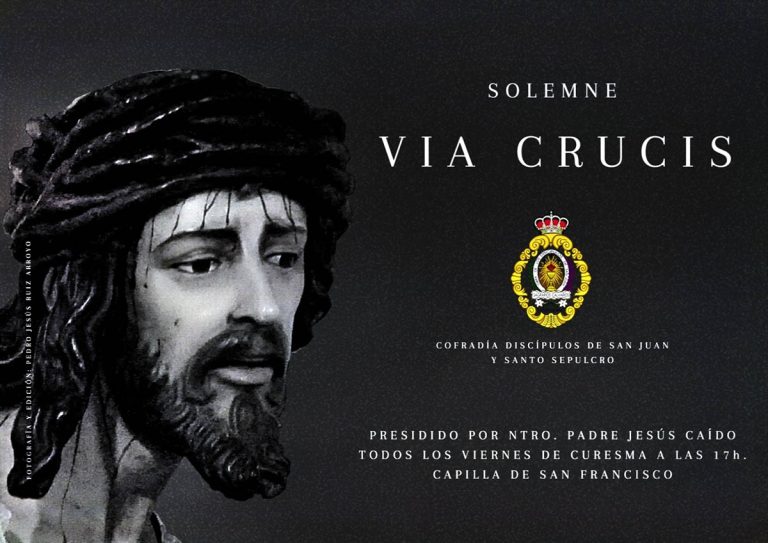 Puertollano: La Cofradía de los Discípulos de San Juan y Santo Sepulcro inicia los Viacrucis de Cuaresma