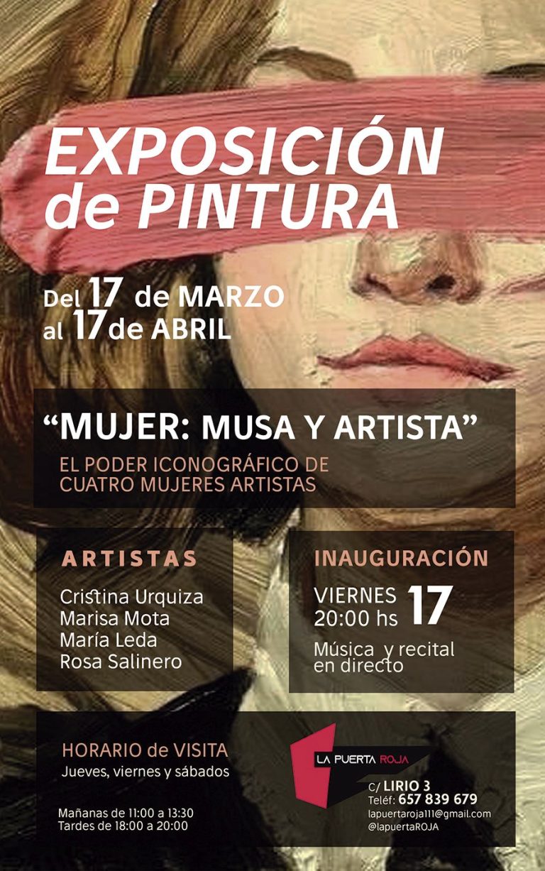Cristina Urquiza, Marisa Mota, María Leda y Rosa Salinero exponen a parir de este viernes en La Puerta Roja