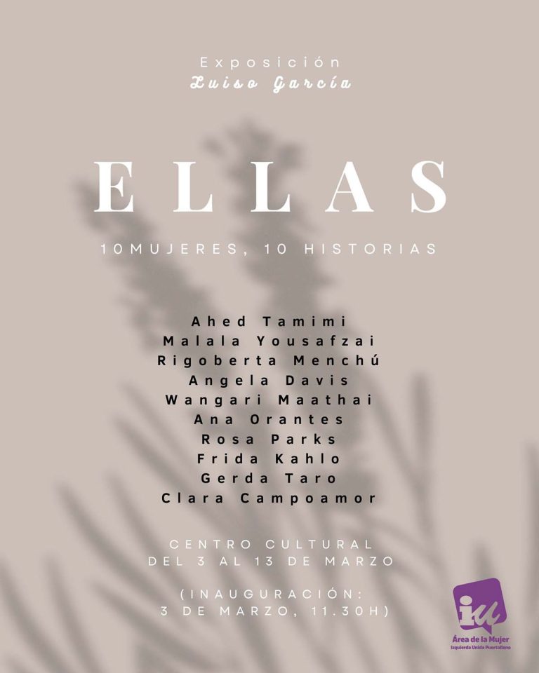 El Área de la Mujer de Izquierda Unida llevará al Centro Cultural de Puertollano la exposición ‘Ellas’ del artista Luiso García del 3 al 13 de marzo