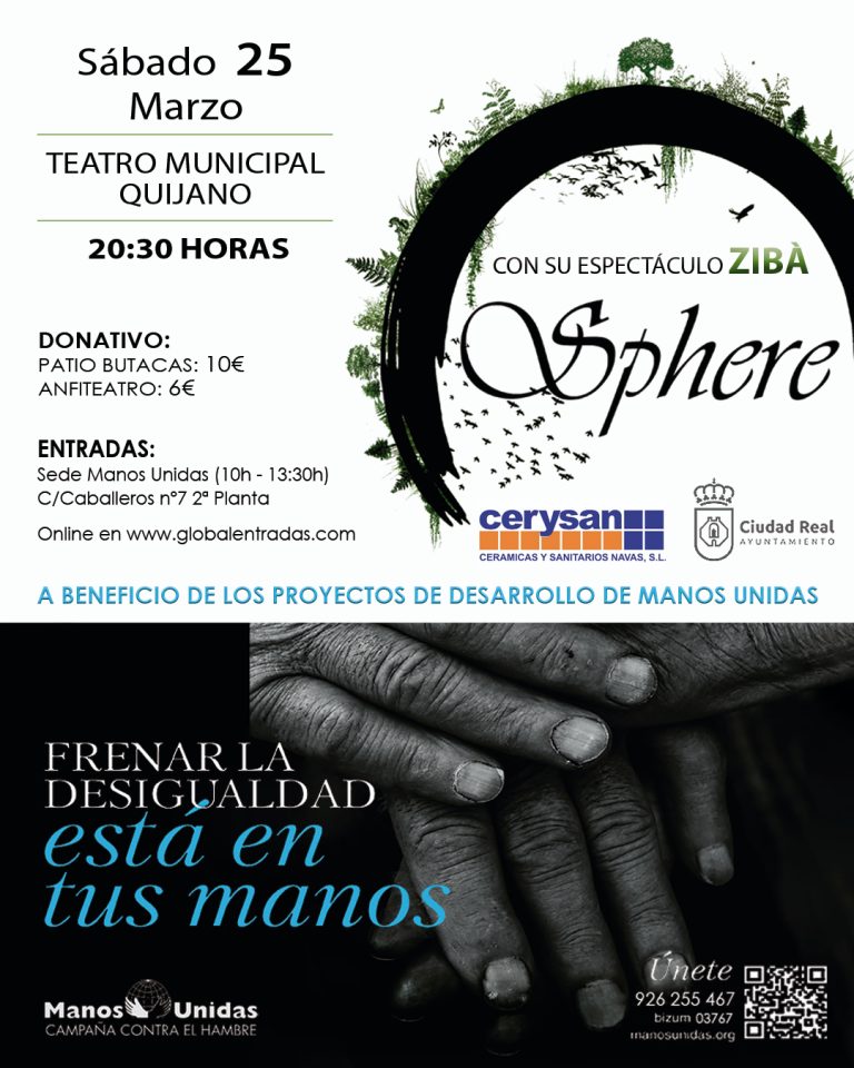 Ciudad Real: Sphere acerca «Ziba» al Quijano, a beneficio de Manos Unidas