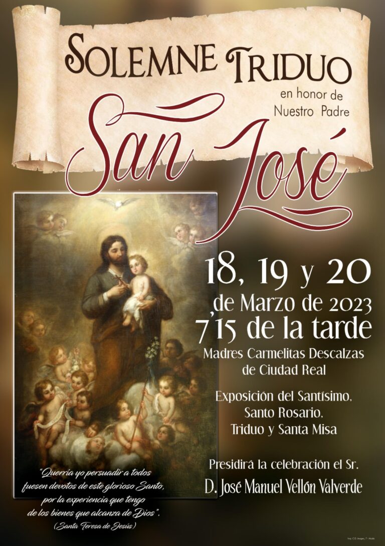 Ciudad Real: Solemne triduo en honor a San José