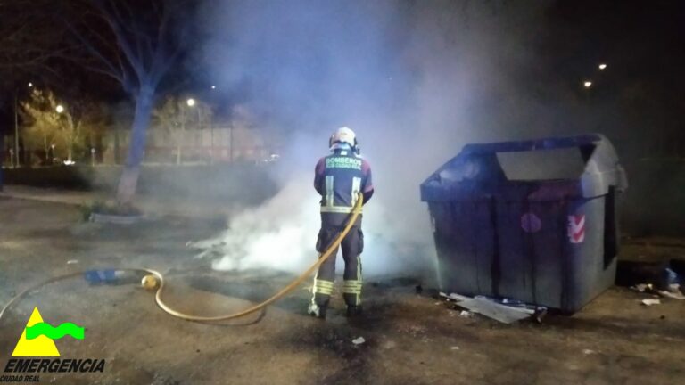 Ciudad Real: Incendio de contenedores en el barrio de San Martín de Porres