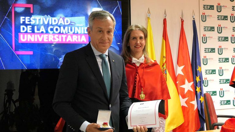 Eurocaja Rural, distinguida con la Medalla de Honor por la Universidad a Distancia de Madrid (UDIMA)