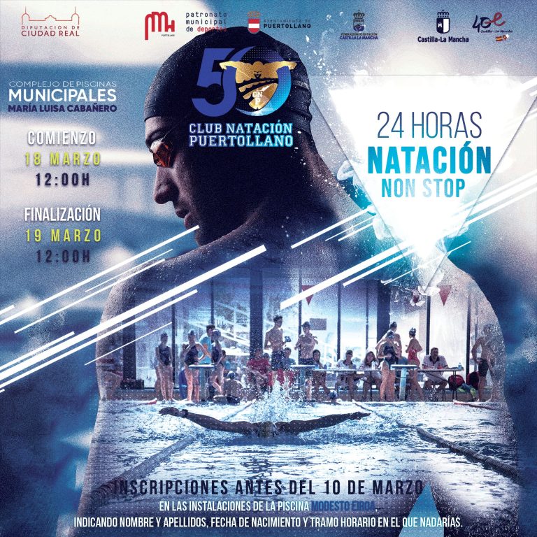 Puertollano celebra la segunda edición del «24 horas non stop nadando»