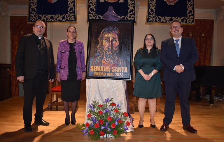 El Cristo de la Santa Cena, imagen del cartel oficial de la Semana Santa de Ciudad Real 2023, obra de Luis Fernando Ramírez Mata