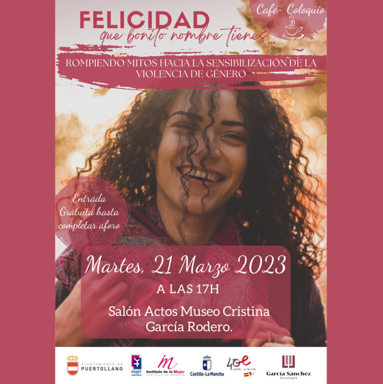 Puertollano: «Los mitos de la felicidad», el martes en el café-coloquio del Centro de la Mujer