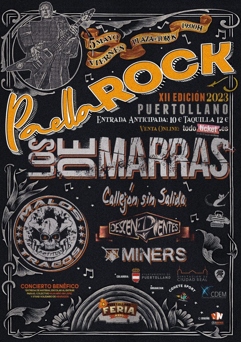Puertollano: Los de Marras y Malos Tragos serán los platos fuertes este viernes del XII Paella Rock