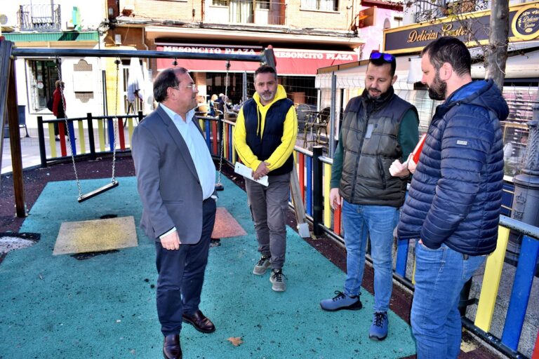 Puertollano: Iniciados los trabajos de renovación del parque infantil de la plaza Constitución