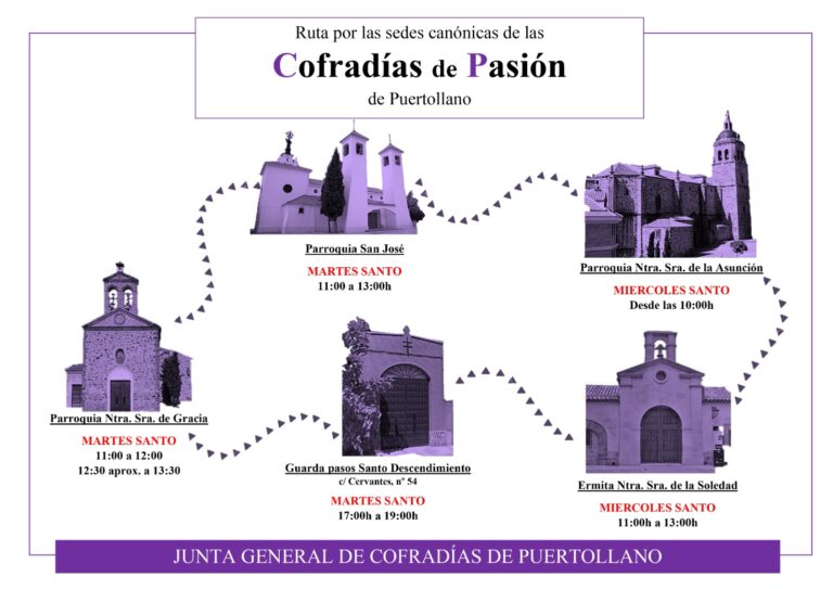 La Junta General de Cofradías organiza una ruta cofrade por las iglesias de Puertollano