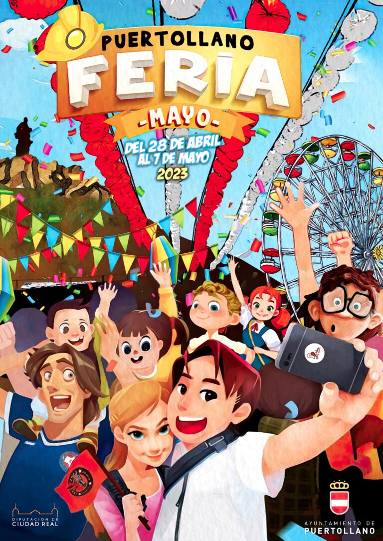 Puertollano: Un fiestero grupo de jóvenes será la imagen del Cartel de Feria de Mayo 2023