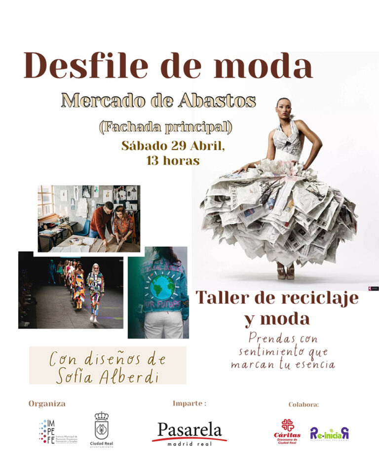 Desfile de moda reciclada, este sábado frente al Mercado de Abastos