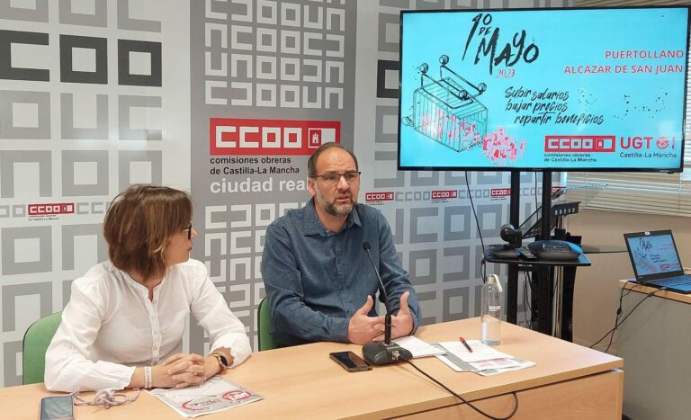 UGT y CCOO Ciudad Real pedirán el Primero de Mayo responsabilidad a la patronal y subida de salarios  