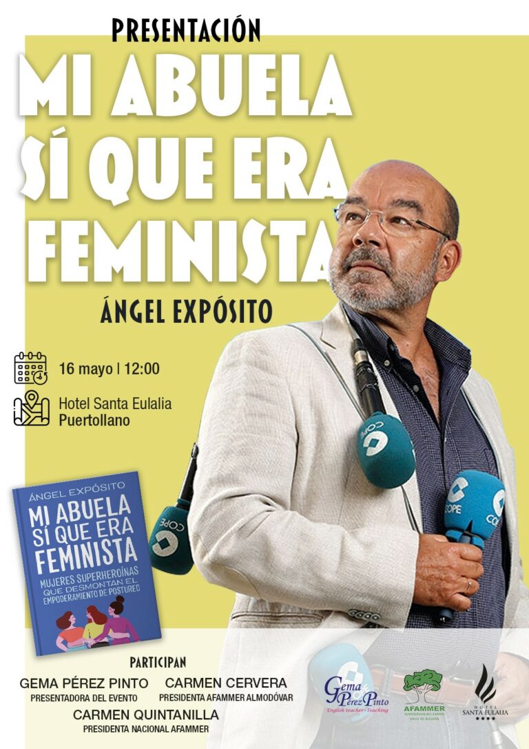 Ángel Expósito presenta su último libro en Puertollano: «Mi abuela sí que era feminista»
