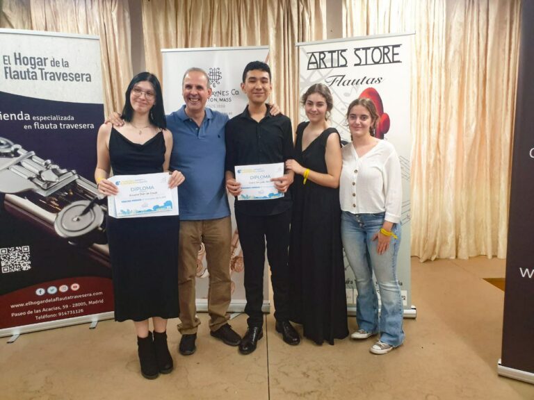 Ariadna Díaz de Cózar, alumna del conservatorio Marcos Redondo de Ciudad Real, tercer premio en el Concurso de la Asociación de Flautistas de España