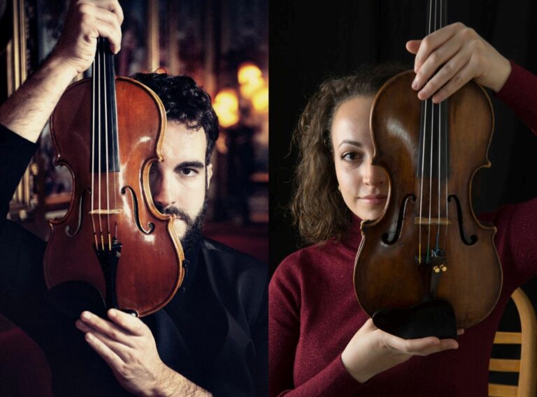 Los violinistas Ismael Huertas y Elena Muñoz ofrecen ‘Romanzas sin palabras’ el sábado 13 de mayo en el Teatro de la Sensación